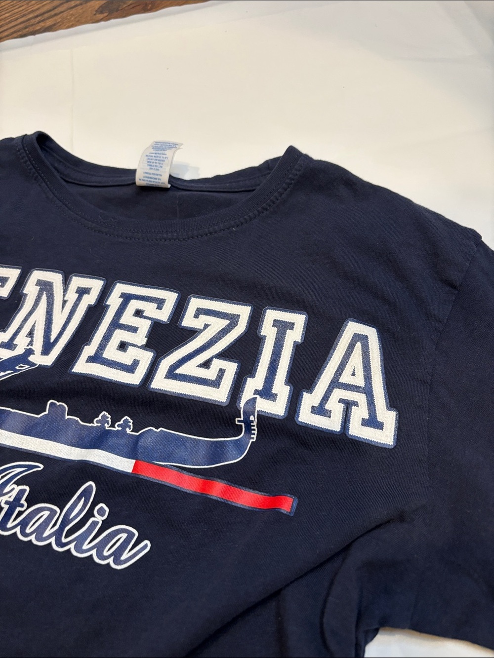Venezia Italia Venice Italy Souvenir T Shirt Youth Size 12-14 Blue Graphic Tee - Picture 10 of 11